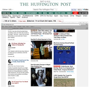 Front Page News on Huffington Post